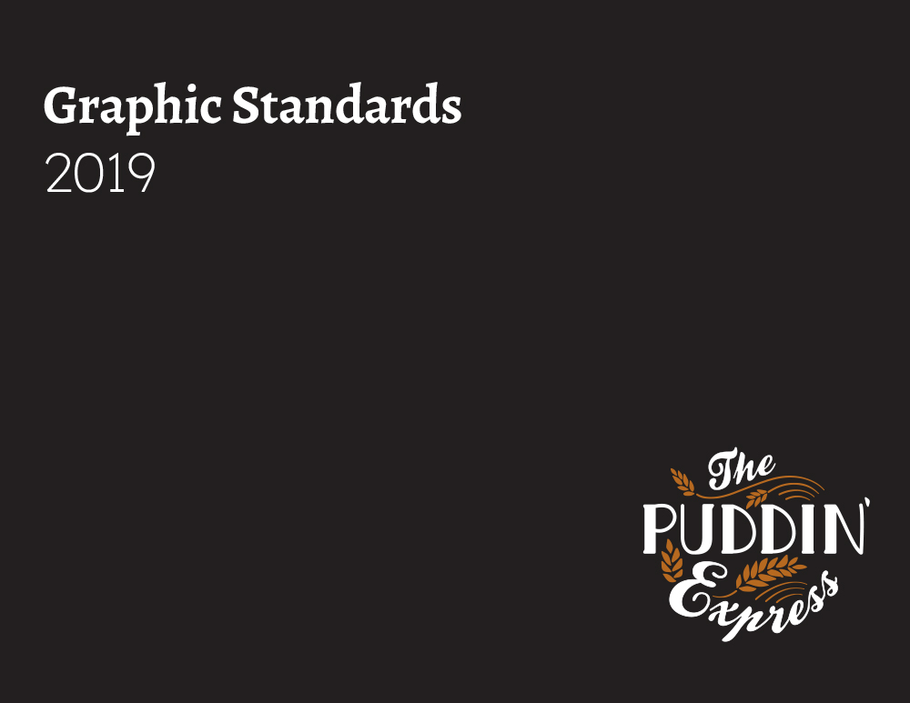The Puddin’ Express Graphic Standards 2019 cover
